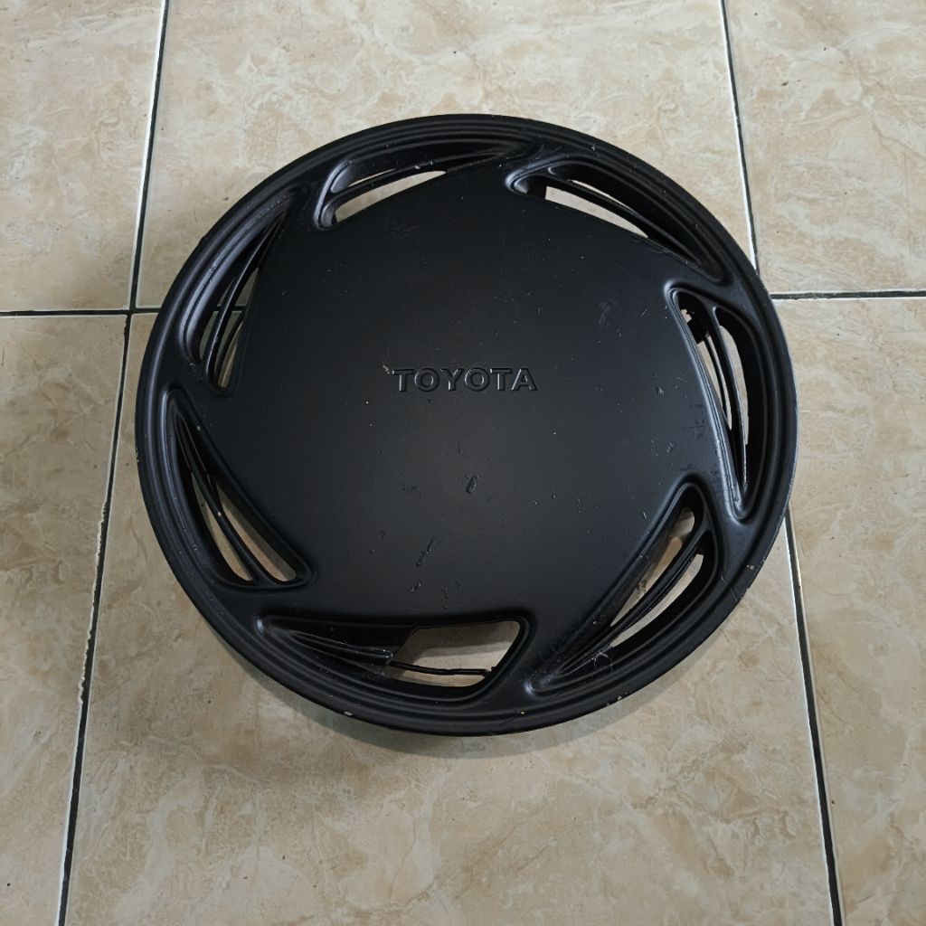 Whell Dop Velg Ring 13 Toyota Kijang Super Grand Extra Hitam Doff Original Seken Copotan