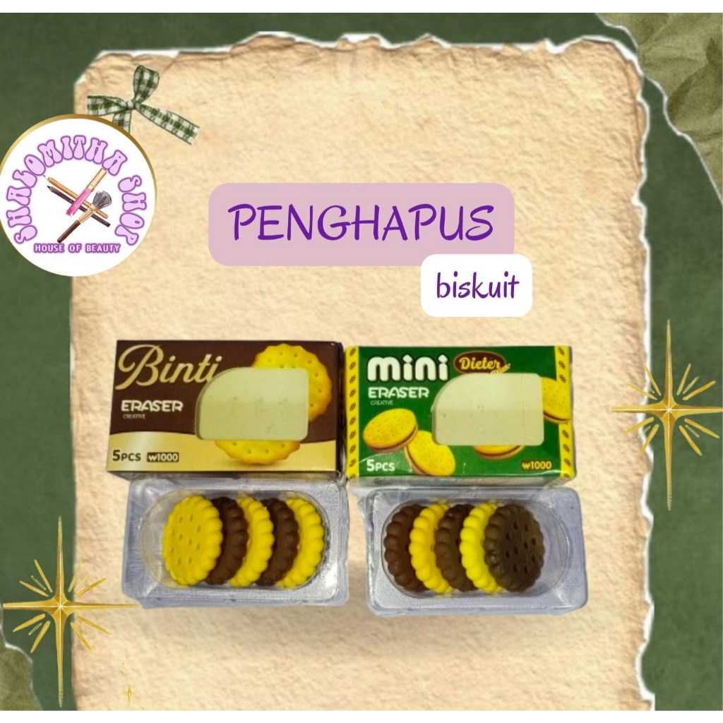 Shalomitha Shop - Penghapus Lucu bentuk biskuit unik dan lucu