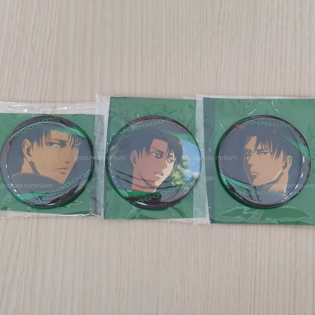 Attack on Titan Levi Ackerman Official Pin Badge A Ver. - Pop-up Store Exclusive / Official Merchand