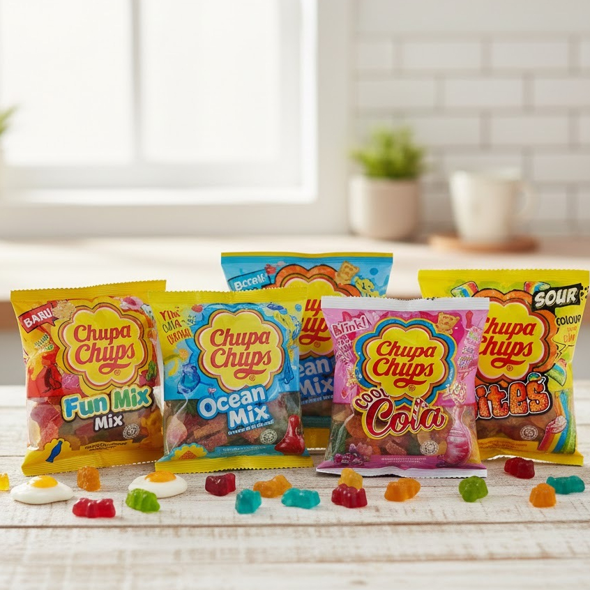 PERMEN CHUPA CHUPS / CHUPA CHUPS OCEAN FUN 90G /CHUPA CHUPS PANDA BEARS 45G /CHUPA CHUPS FUM MIX 90G