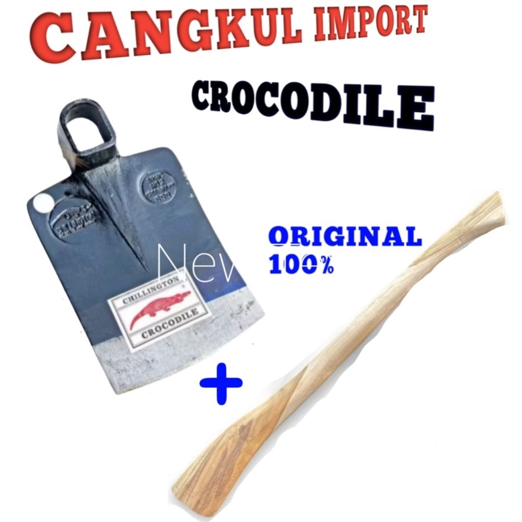 Cangkul Crocodile Asli Impor – Baja Tahan Lama & Tajam