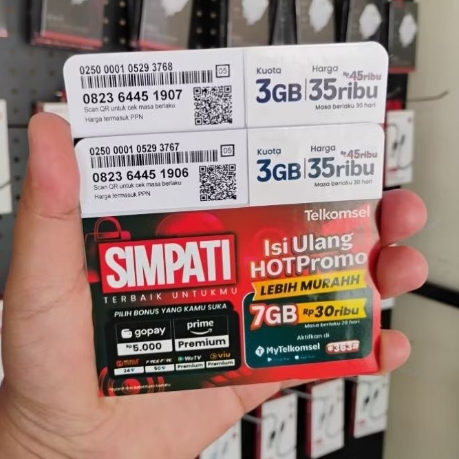 Kartu perdana telkomsel kuota 3 GB
