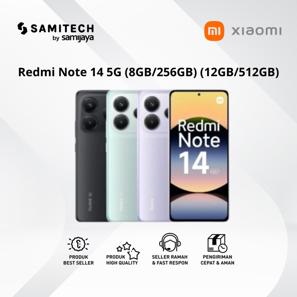 XIAOMI REDMI NOTE 14 5G RAM 8/256 GB 12/512 GB GARANSI RESMI XIAOMI INDONESIA