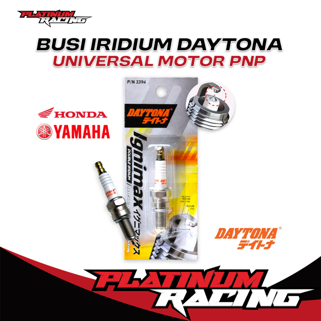 BUSI RACING IRIDIUM - DAYTONA DOUBLE IRIDIUM - NMAX - PCX - ADV - VARIO 125 - 150 - BEAT FI - GENIO 
