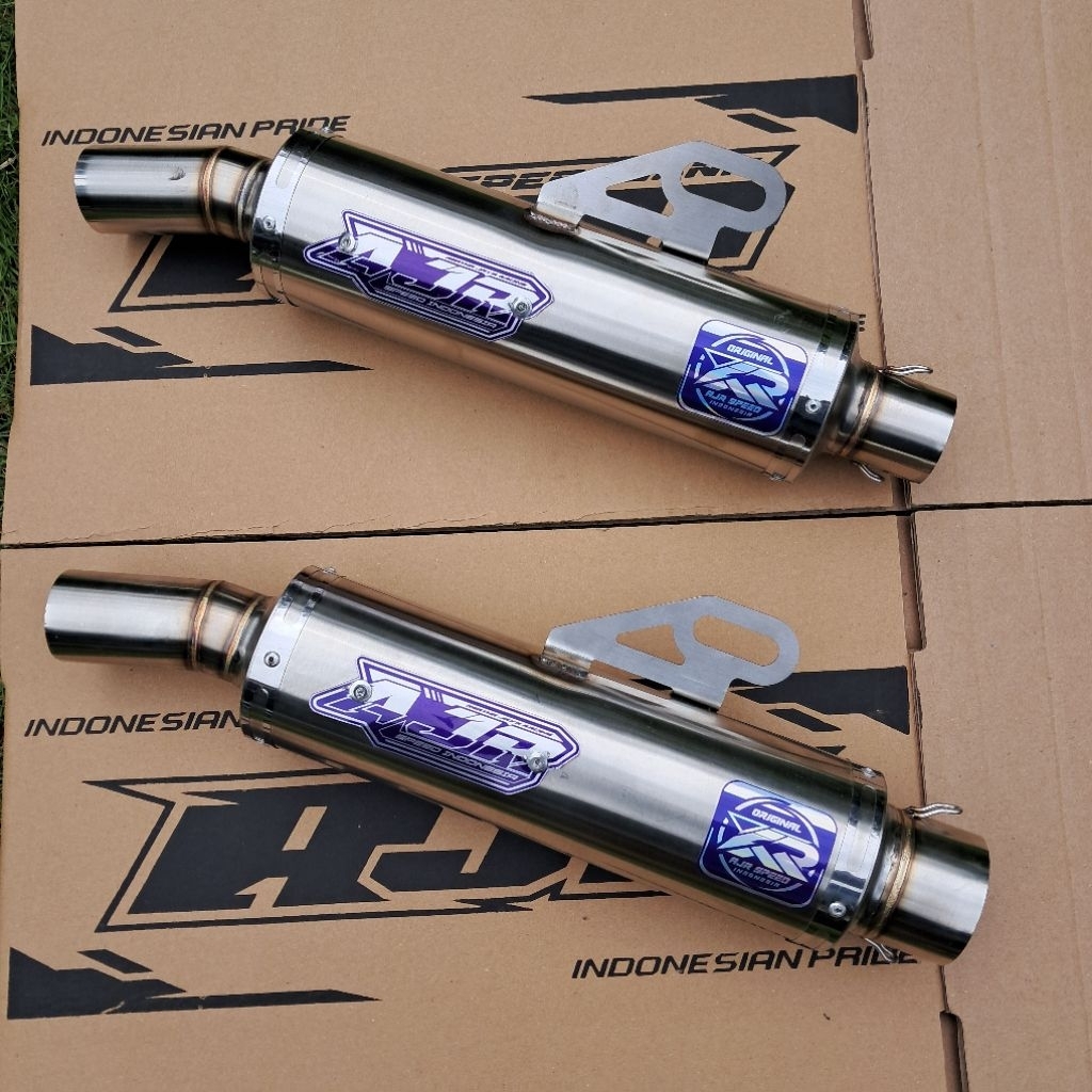 Silincer Slincer Knalpot Salemba Original AJR Inlet 38mm 50mm Sarfull Sarteng Sarbor Bahan Stainless