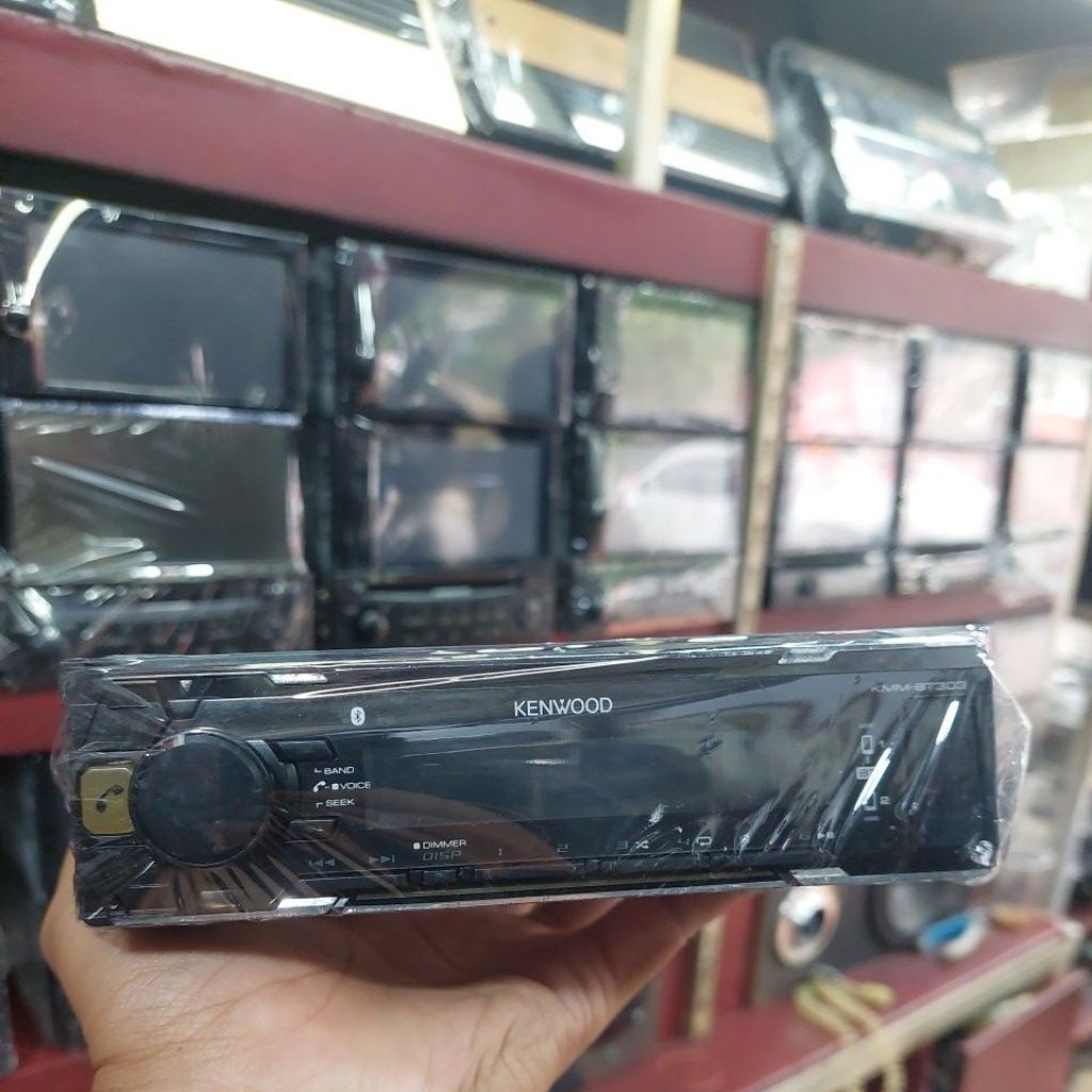 Head unit single din kenwood KMM-BT303 bluetooth