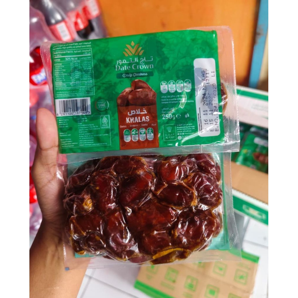 Kurma Khalas Date Crown 250 Gr | Kurma Date Crown | kurma premium