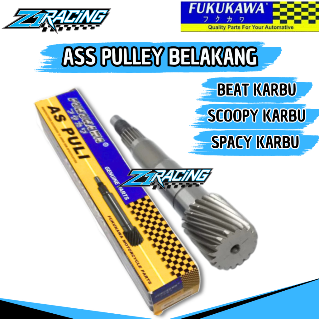 As Pulley Belakang Beat Karbu Scoopy Karbu Spacy Karbu Original Fukukawa