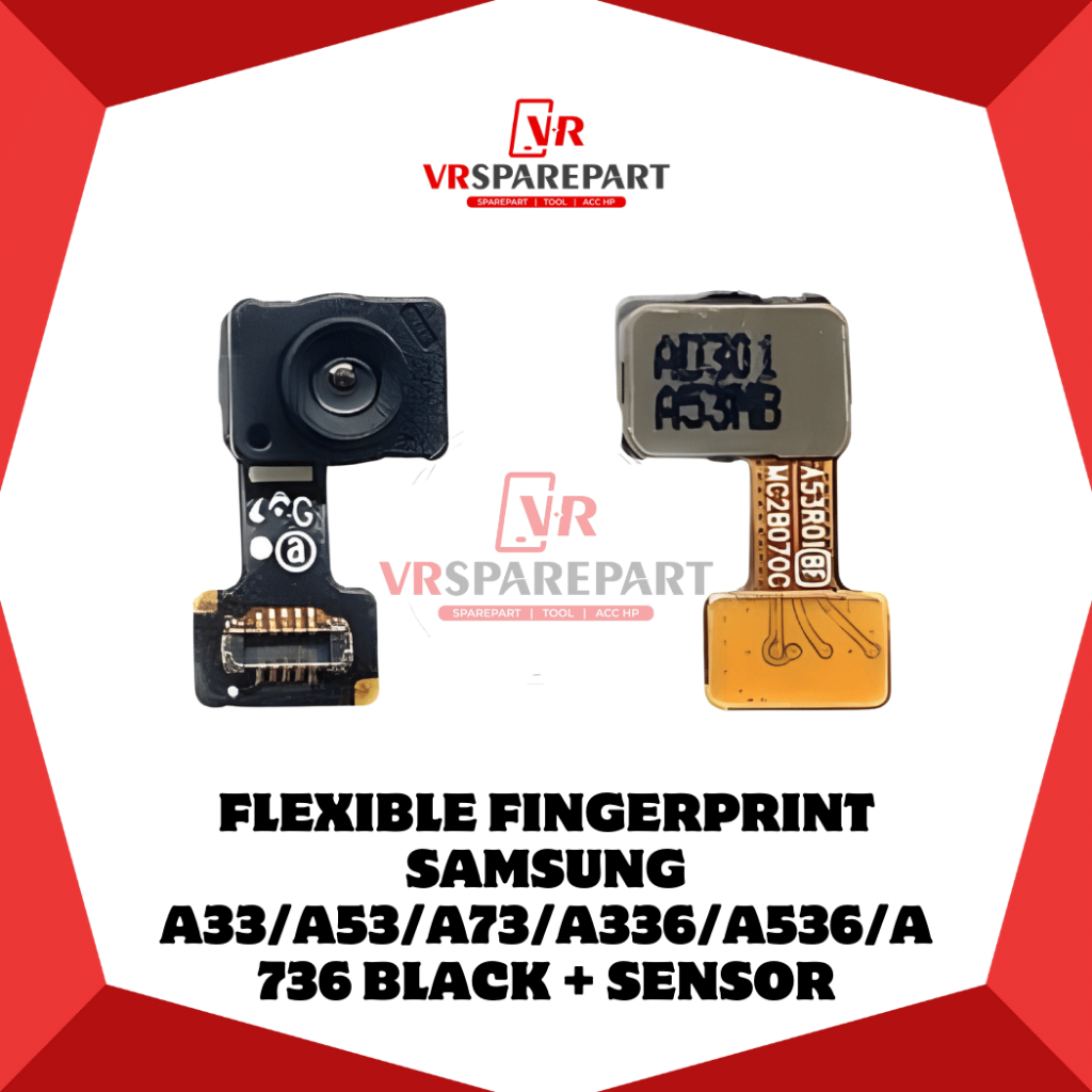 FLEXIBLE FINGER SAMSUNG A33 / A53 / A73 /A336 / A536 / A736 BLACK FINGERPRINT / SIDIK JARI + SENSOR