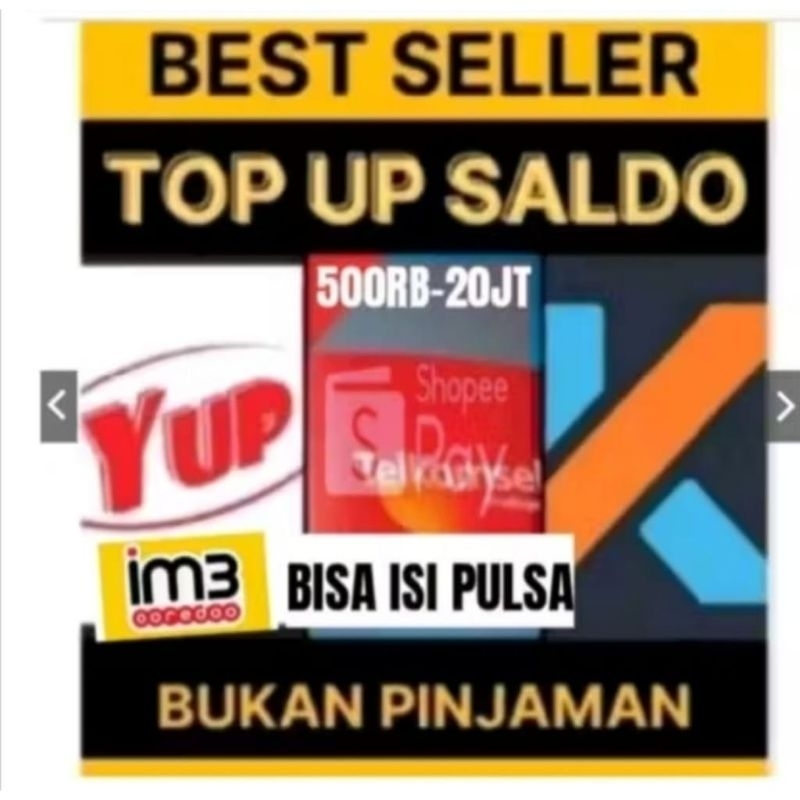ISI SALDO/PULSA REGULER TRANSFER 1000k SAMPAI 20Jutaa