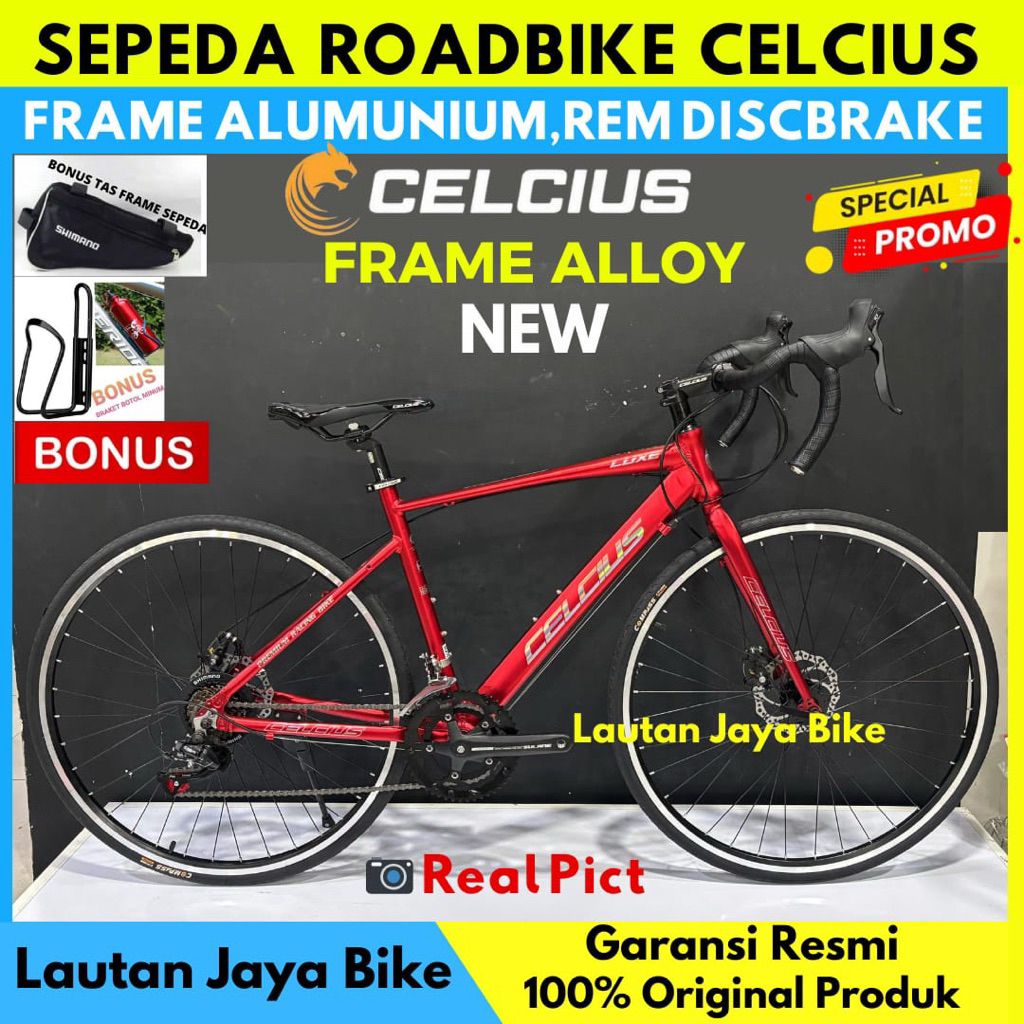 Sepeda Roadbike Balap 700c CELCIUS LUXE FRAME ALLOY New