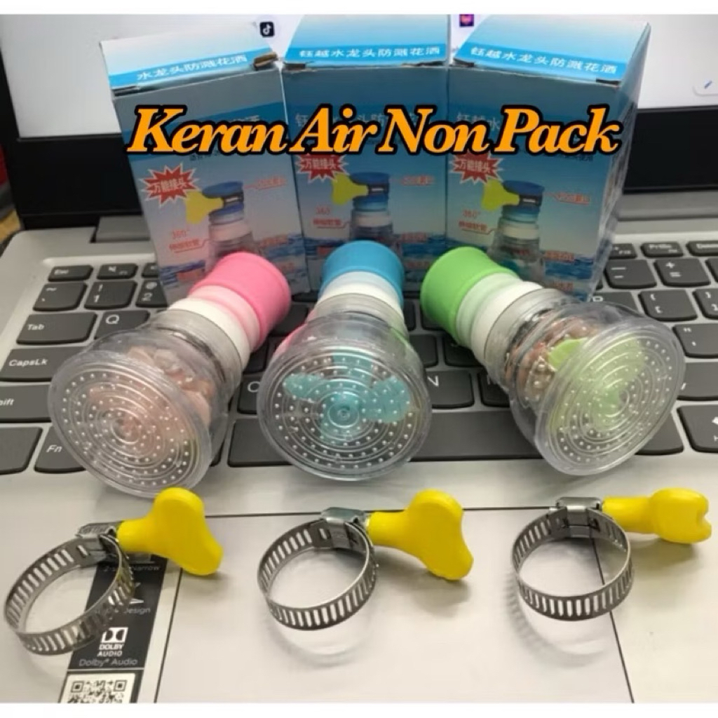 (GROSIRAN) Filter Keran Air 360 Derajat Sambungan Kran Air Batu Ion Flexibel Ori Saringan non pack