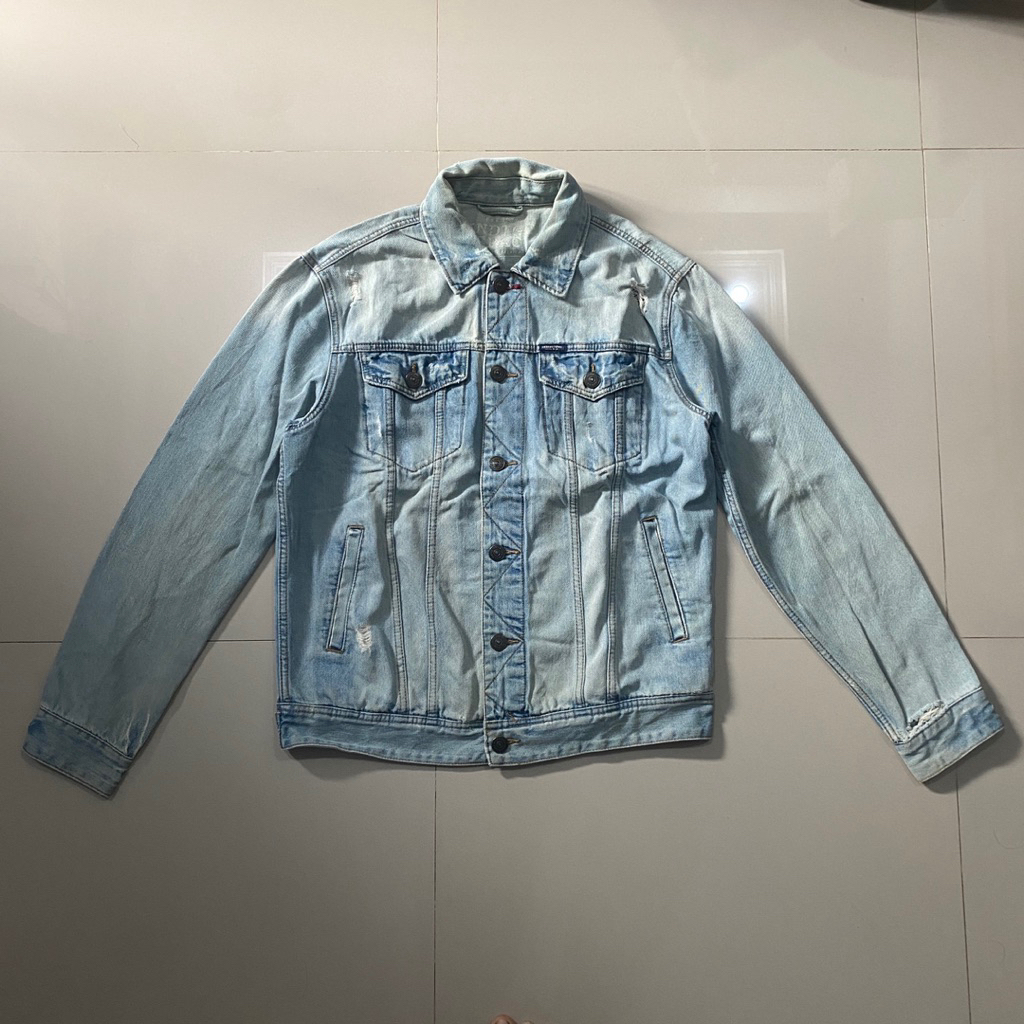 jacket denim spao ripped