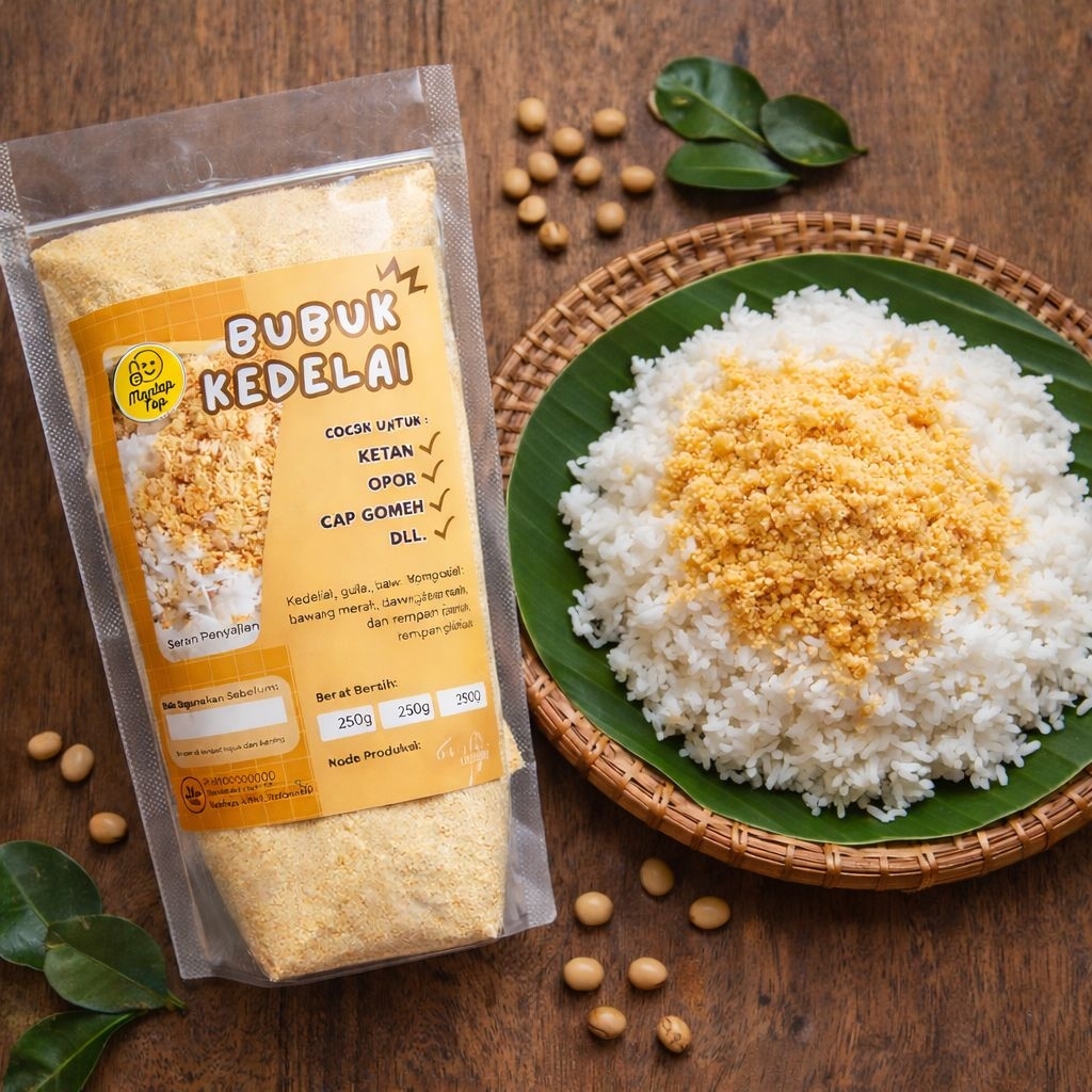 Kedelai Bubuk Untuk Ketan 250gr | Bubuk Kedelai Untuk Ketan Manis Gurih