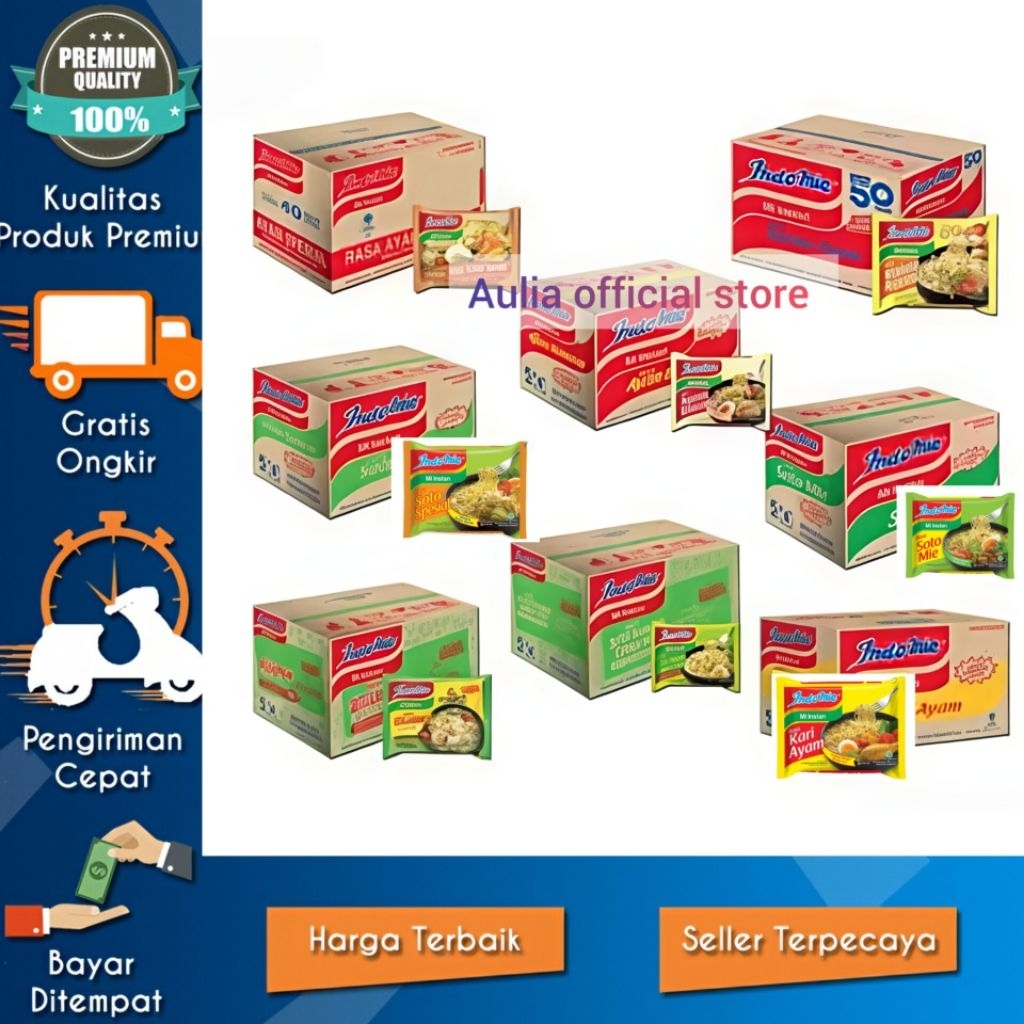 Indomie mie instan 1dus isi 40 pcs promo paling murah