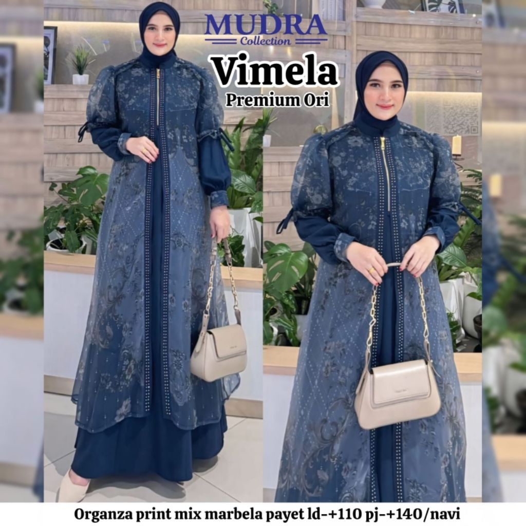 MAXY VIMELA ORI (Organza print mix marbela payet)