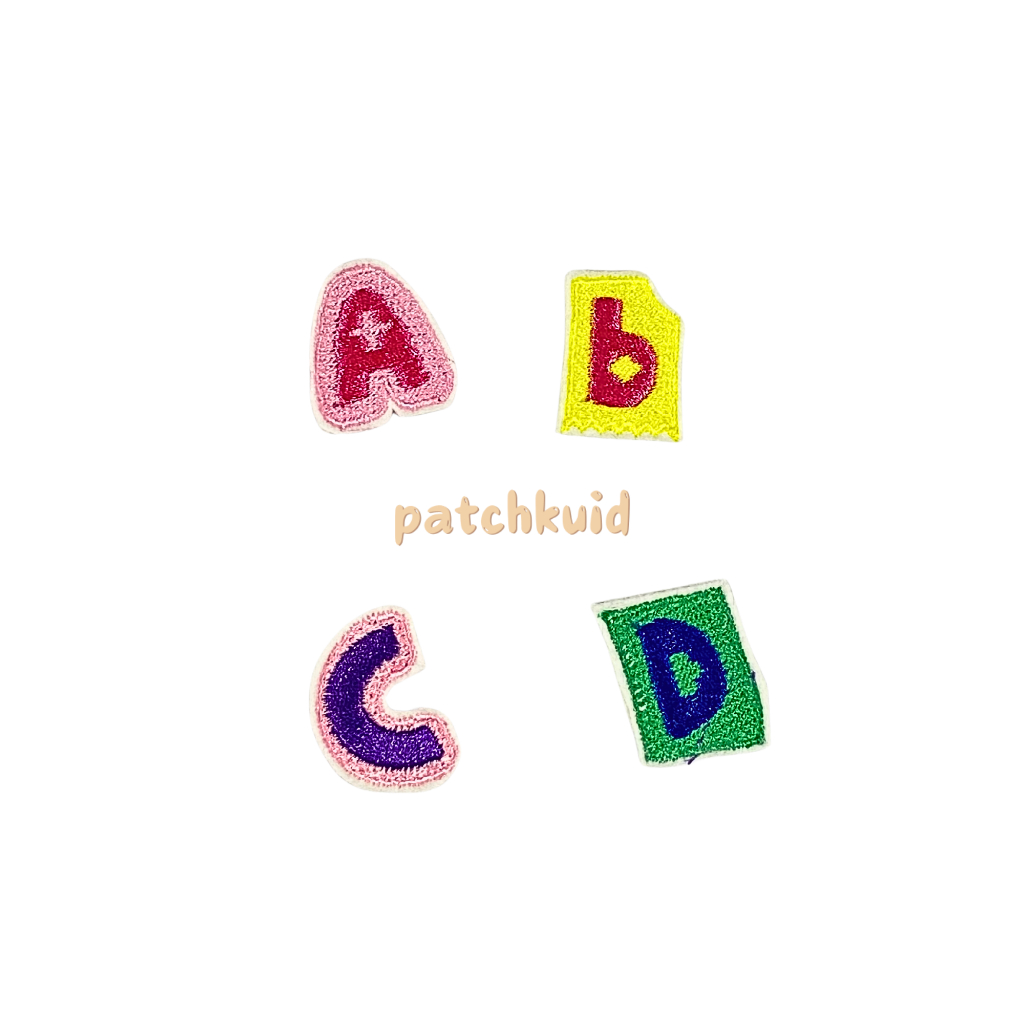 Patch Bordir Huruf Patch Bordir Tempel Iron On Patch Bordir Jahit