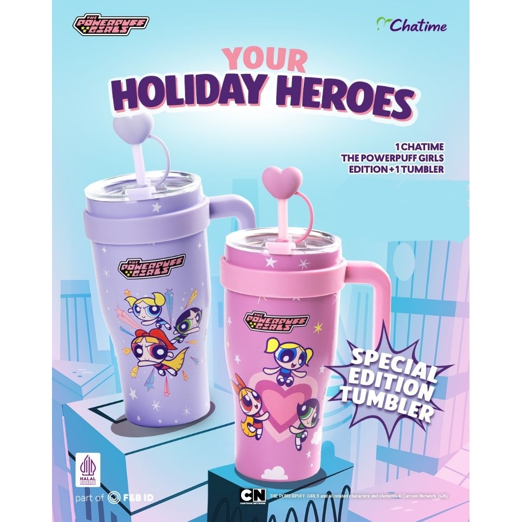 Powerpuff Girls Tumbler by Chatime