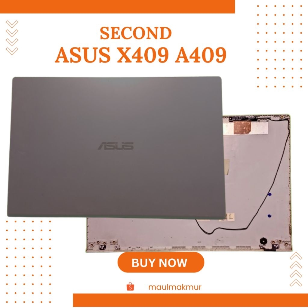 SECOND Casing Laptop Hardcase | Asus A409 X409 A409U X409U M409 | Case A Bagian Belakang LCD LED Lap