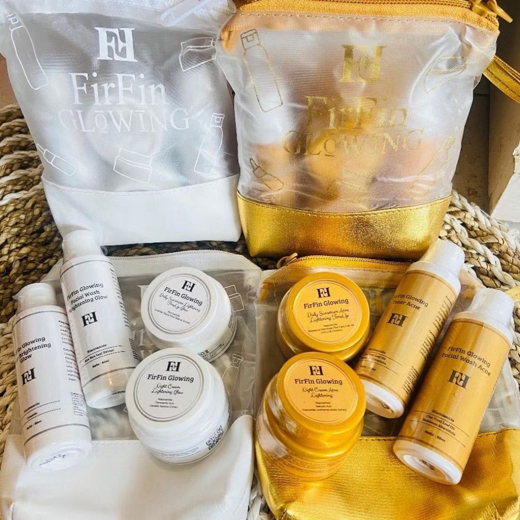 Firfin glowing paket kemasan terbaru bpom