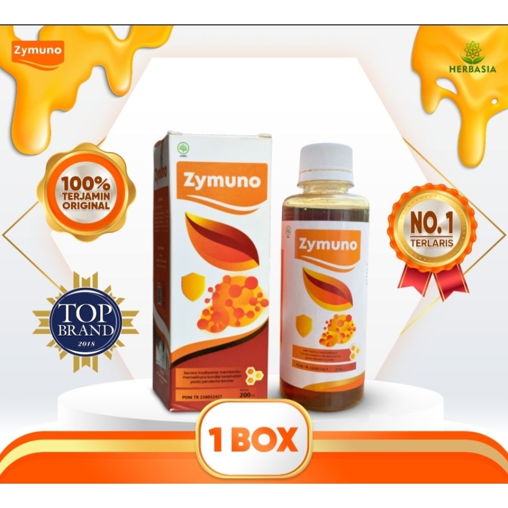 Zymuno Herbal Alami | Daun Kelor, Meniran & Temulawak | BPOM
