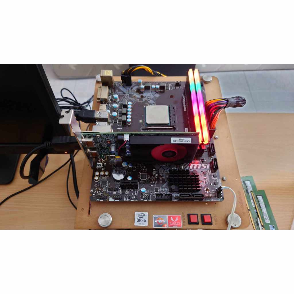 MOBO RYZEN MSI A320M DDR4 SOCKET AM4 FULLSET