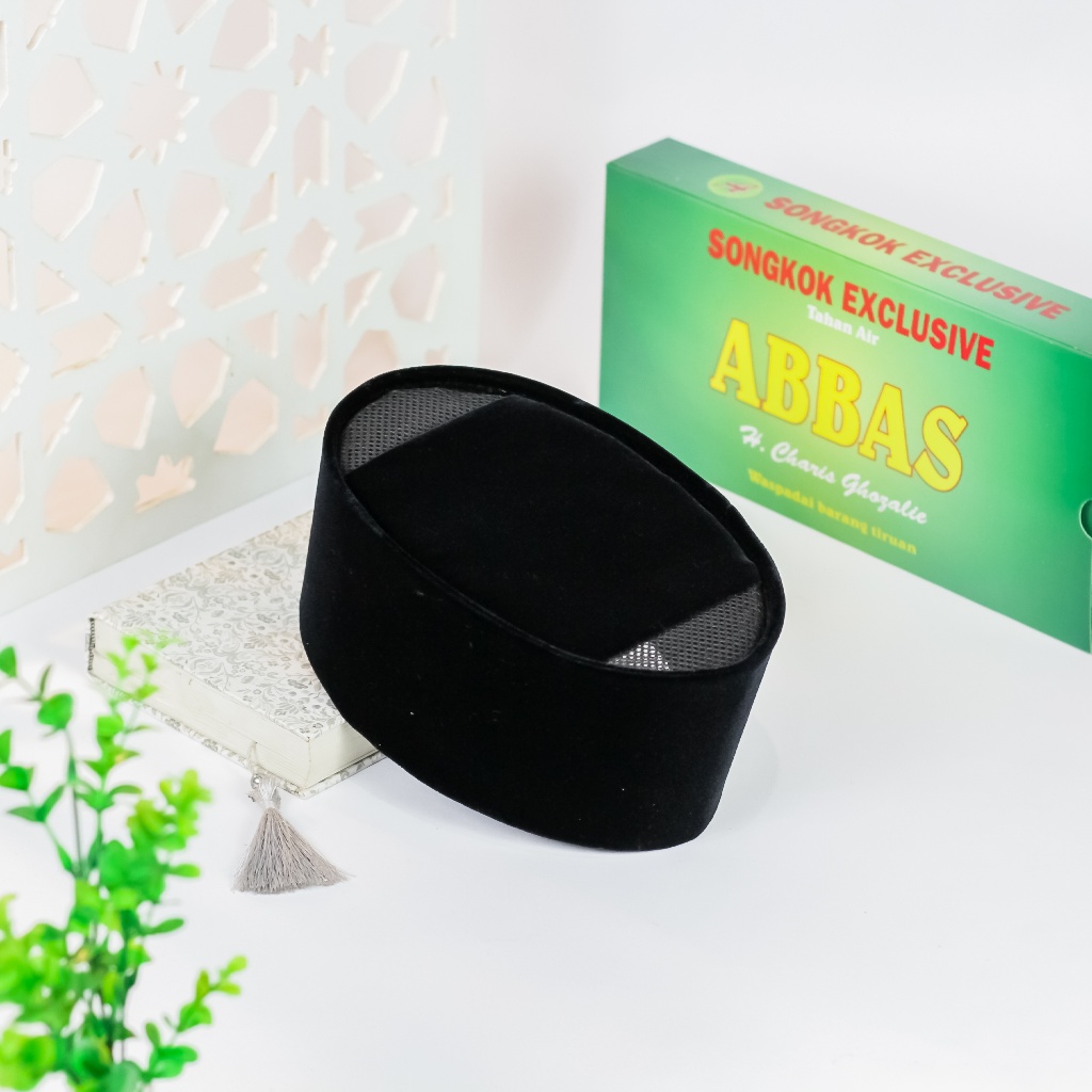 ABBAS SONGKOK HITAM PECI KOPIAH DEWASA DAN ANAK ABBAS AC MURAH BERKUALITAS COD