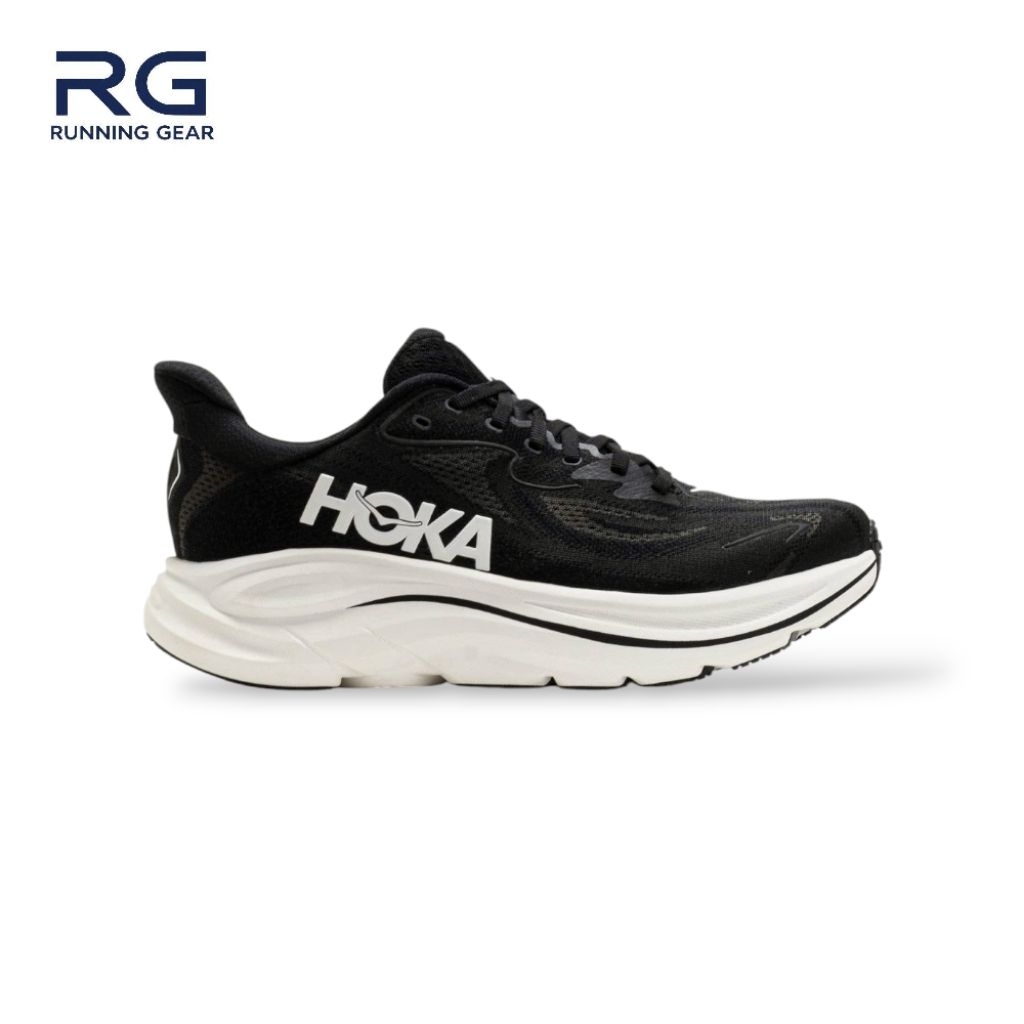 HOKA Clifton 10 Mens Black White