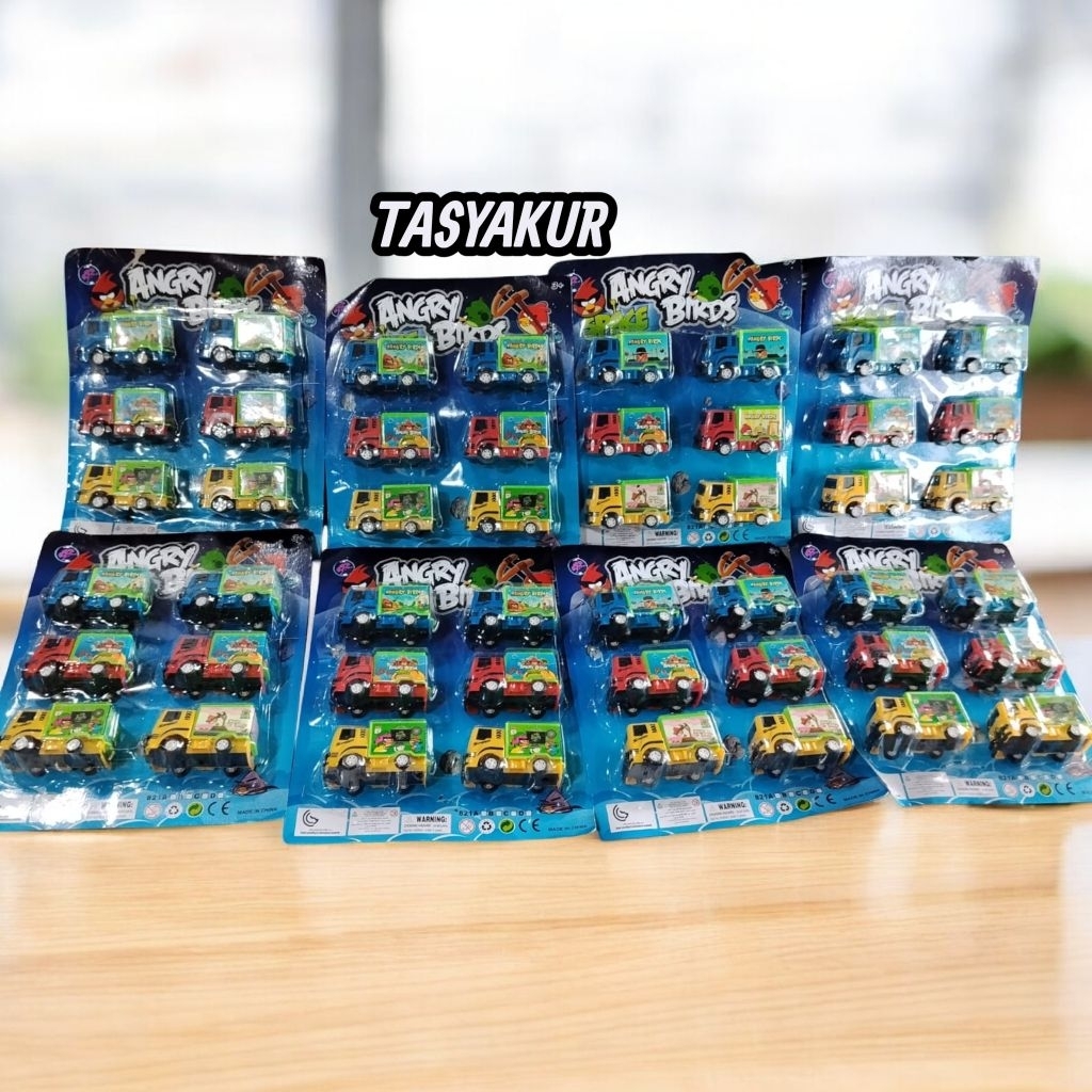 MAINAN Anak 821A ANGRY BIRDS MOBIL FULL BACK isi 6 pcs