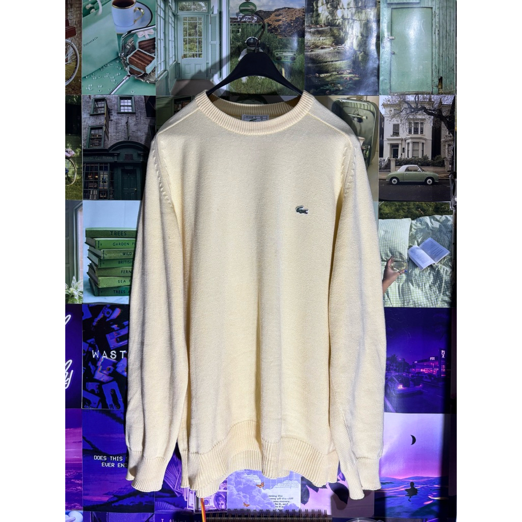 Lacoste Crewneck Sweater in Cotton Knitwear Preloved