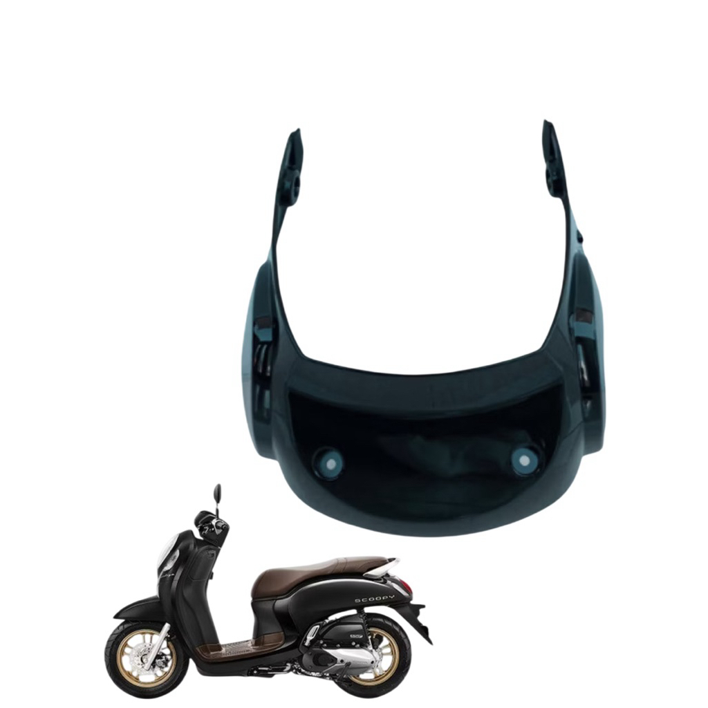 KAP BATOK LAMPU DEPAN BAWAH SCOOPY NEW 2021 HITAM VR
