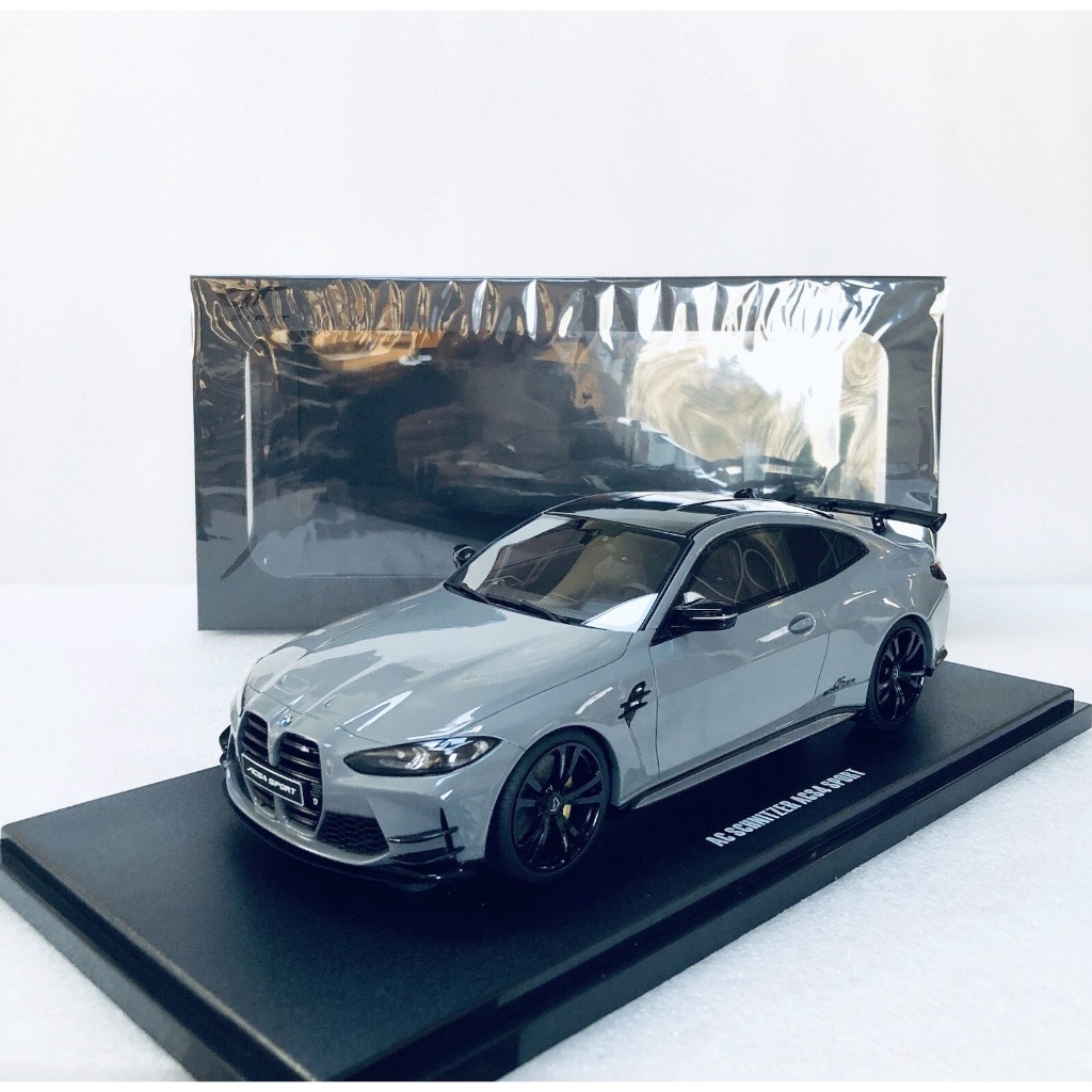 1:18 BMW G82 M4 AC Schnitzer Nardo Grey Miniatur Diecast by GT Spirit GT376