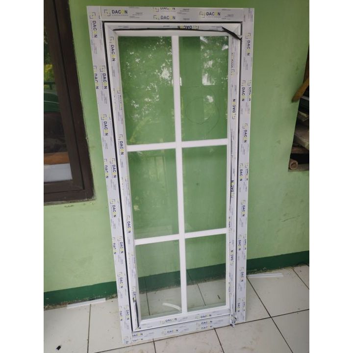 Jendela aluminium casement ornamen 60x170 | jendela aluminium 60x170