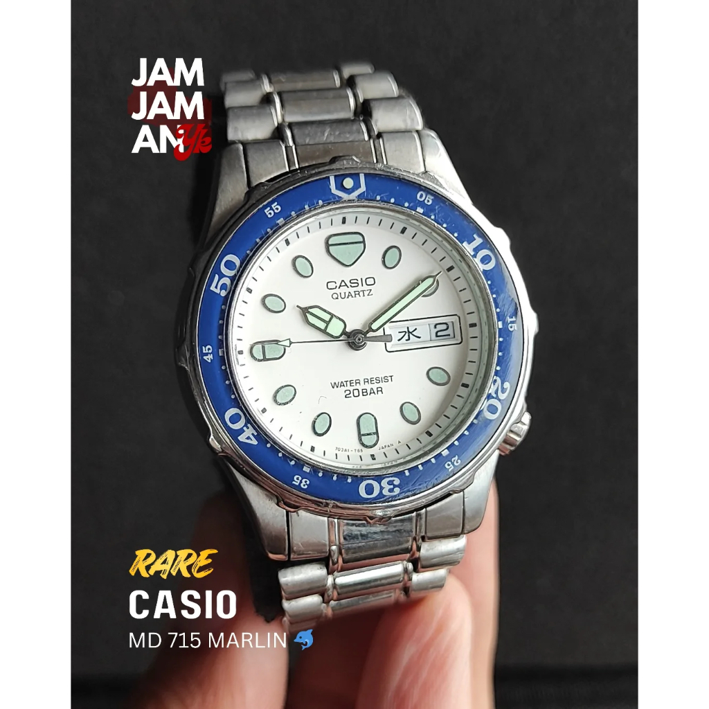 Casio MD 715 Marlin Diver Quartz Rare Item