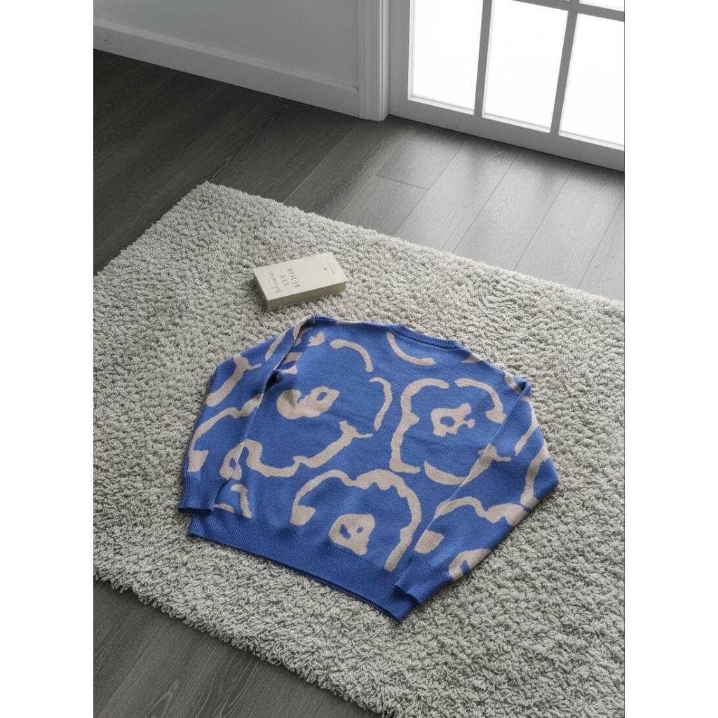 NOTHERNLIGHTCO. KNITWEAR | KNITWEAR CREWNECK | FLOWER KNITWEAR CREWNECK