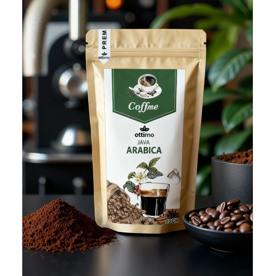 kopi bubuk asli paling enak / kopi hitam / kopi bubuk arabika / Kopi ottimo kemasan 80gr