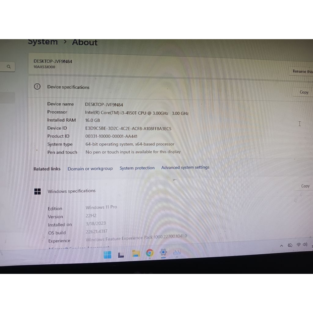 MINI PC LENOVO I3 RAM 16GB SSD 512 GB