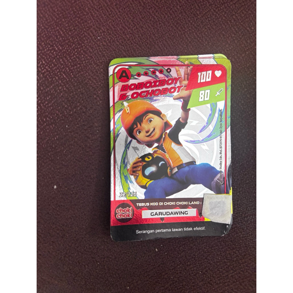 Kartu Boboiboy-Choki Choki Hologram Galxy Card
