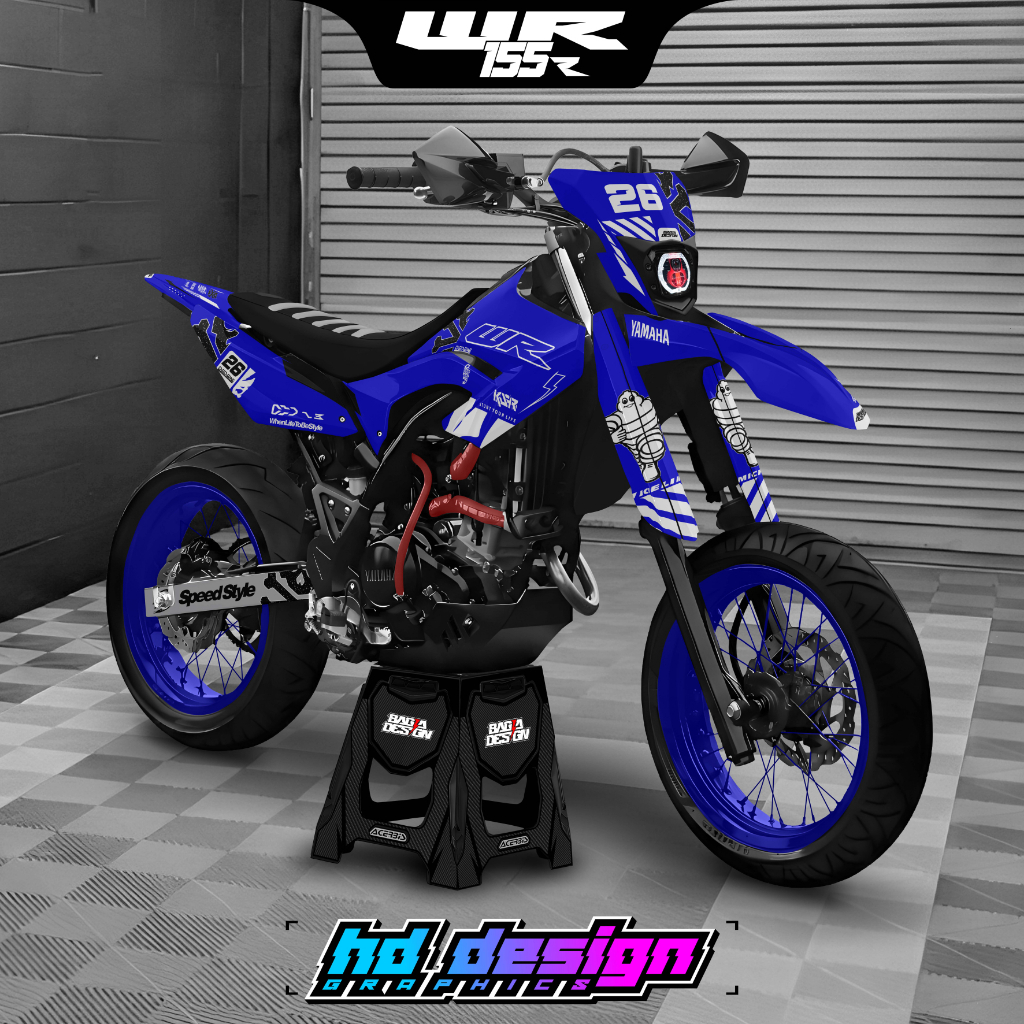 DECAL STIKER YAMAHA WR 155 FULL BODY BlSA CUSTOM DESAIIN