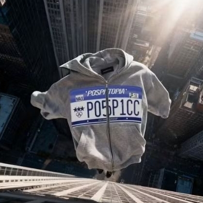 HOODIE ZIP POSPICC.LEATHER 400 NEGO SZ M