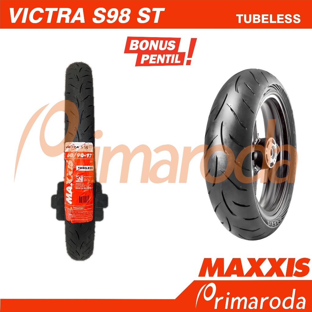 Ban motor MAXXIS Victra ST 60/90 Ring 17 Tubeless 60/90-17