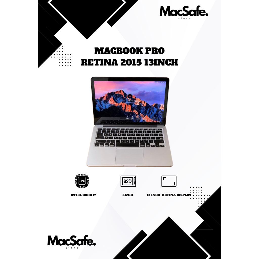 Macbook Pro 2015 13inch CTO i7 16GB 512GB Second Original