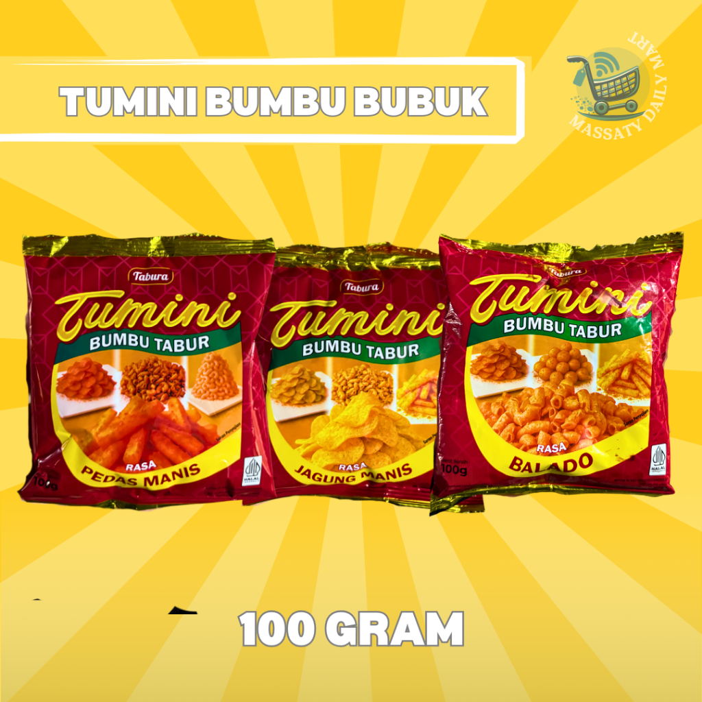 TUMINI BUMBU BUBUK 100 gram BALADO JAGUNG MANIS PEDAS MANIS TABURA
