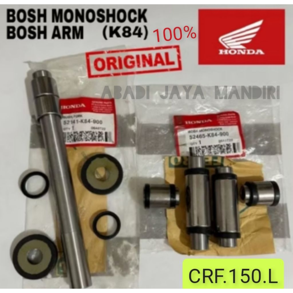 100% Bosh bos Arm CRF 150.L Full set Asli Honda Original