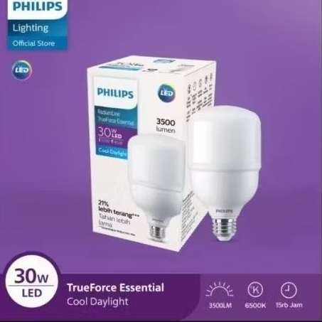 Lampu Philips 30 Watt 30w Bohlam Radiantine TrueForce Essential LED Ori Original Hemat Energi Murah