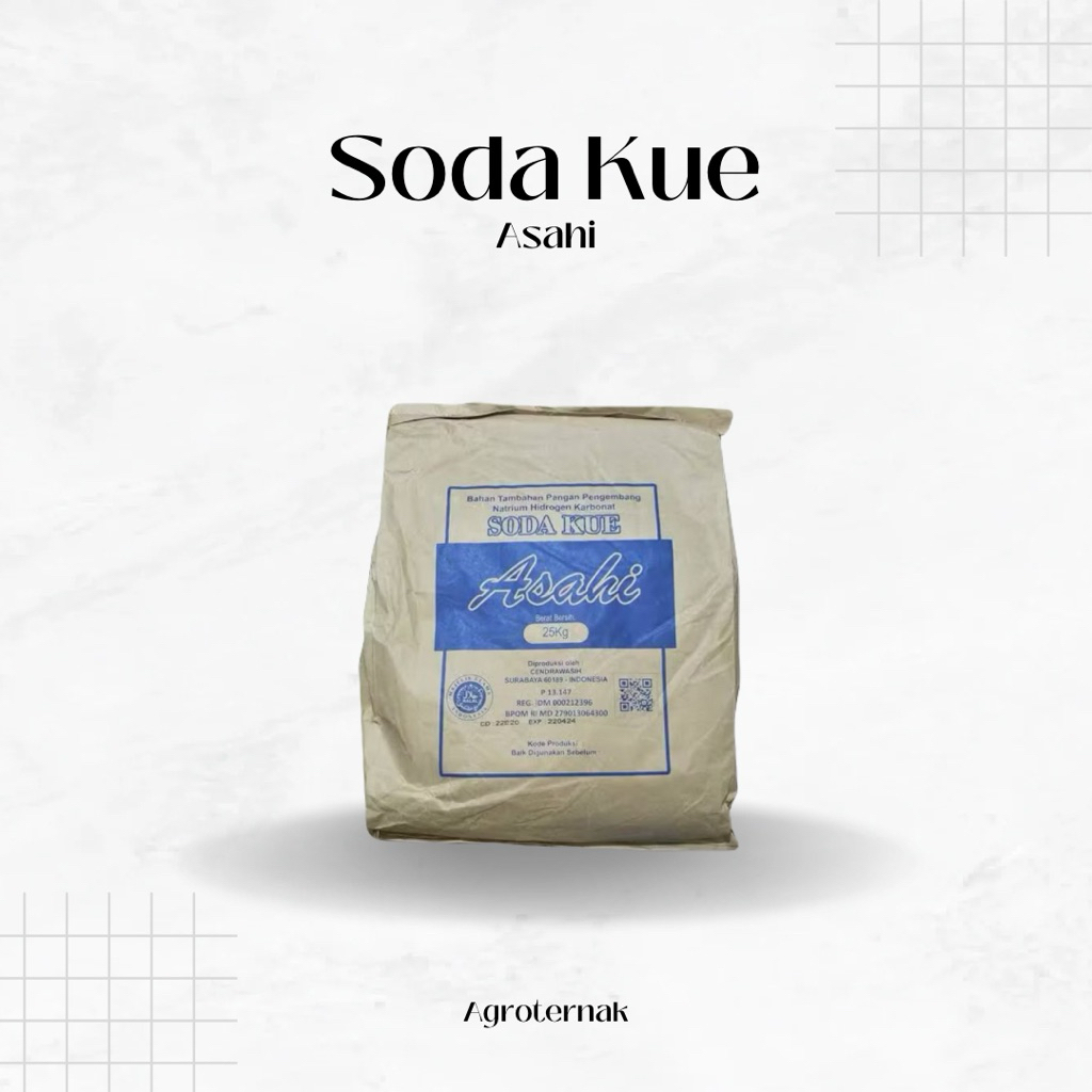 SODIUM BICARBONAT/NATRIUM BICARBONAT/BAKING SODA/ SODA KUE - HALAL - FOOD GRADE - 1 KG EX. NOVABAY