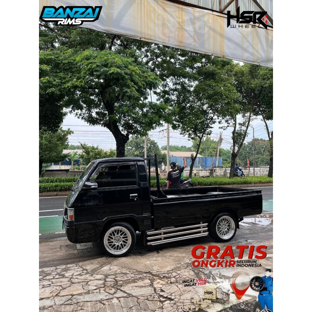 Paket Velg Dan Ban Mobil Mitsubishi L300 HSR Paddock Ring 17 Plush Ban Accelera Iota EVT