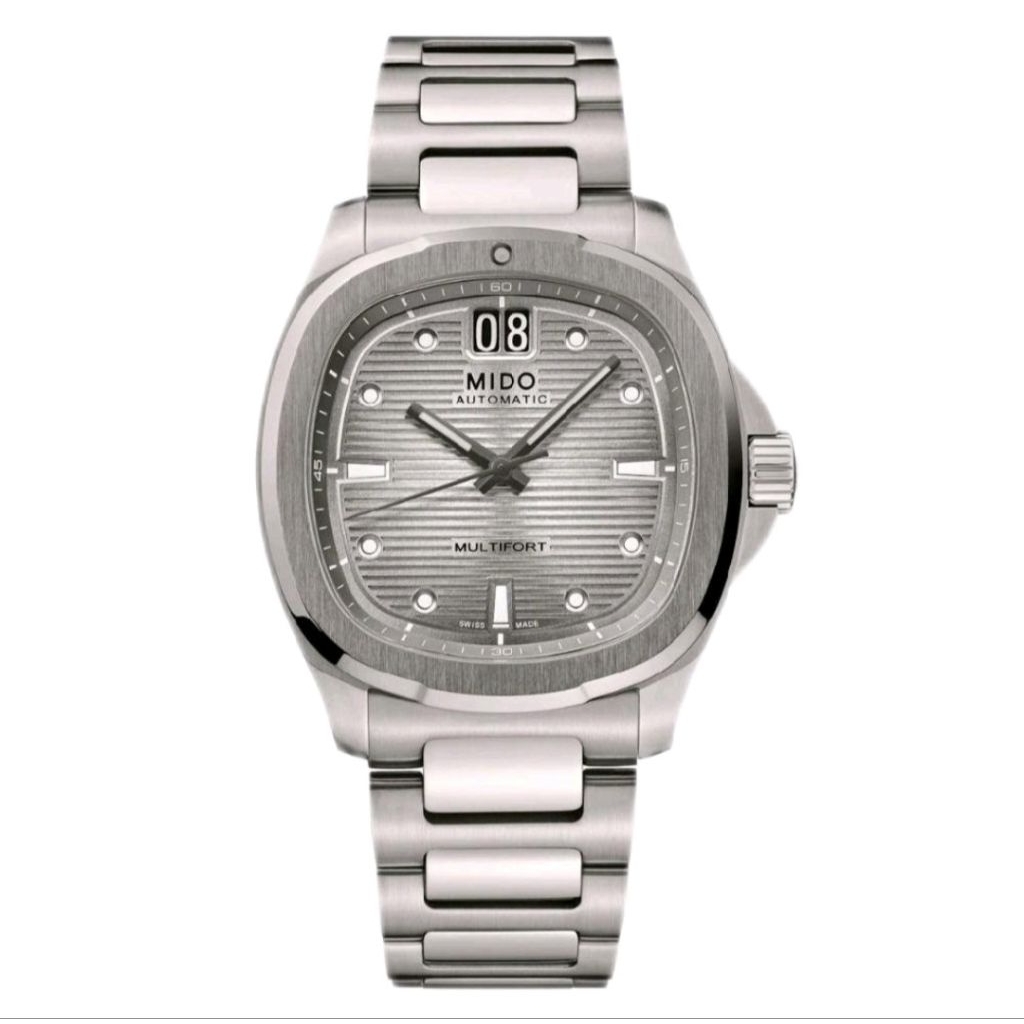 Jam Tangan Pria Mido M049.526.44.081.00 Multifort TV Big Date Ultra Light Titanium Swiss Made
