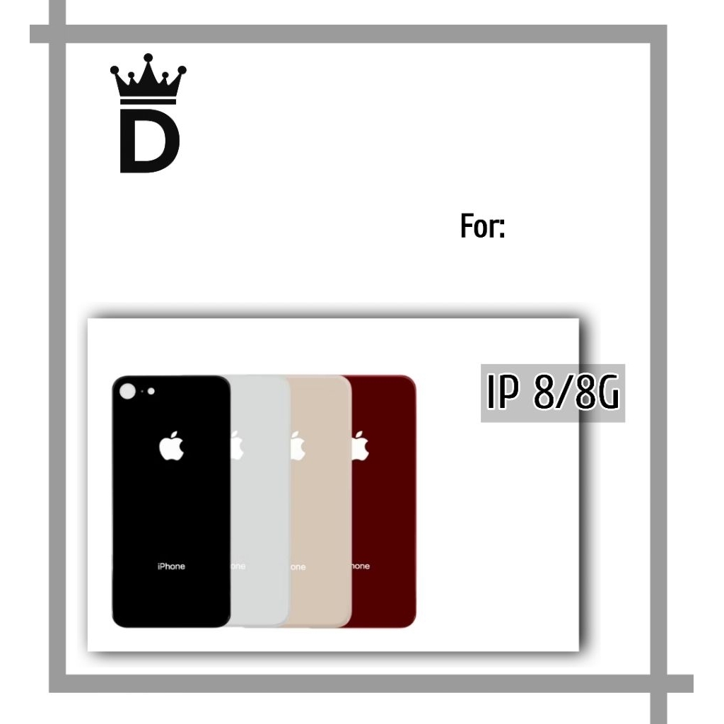 BACKDOOR BACKGLASS IPHONE 8/8G/SE 2020/2022