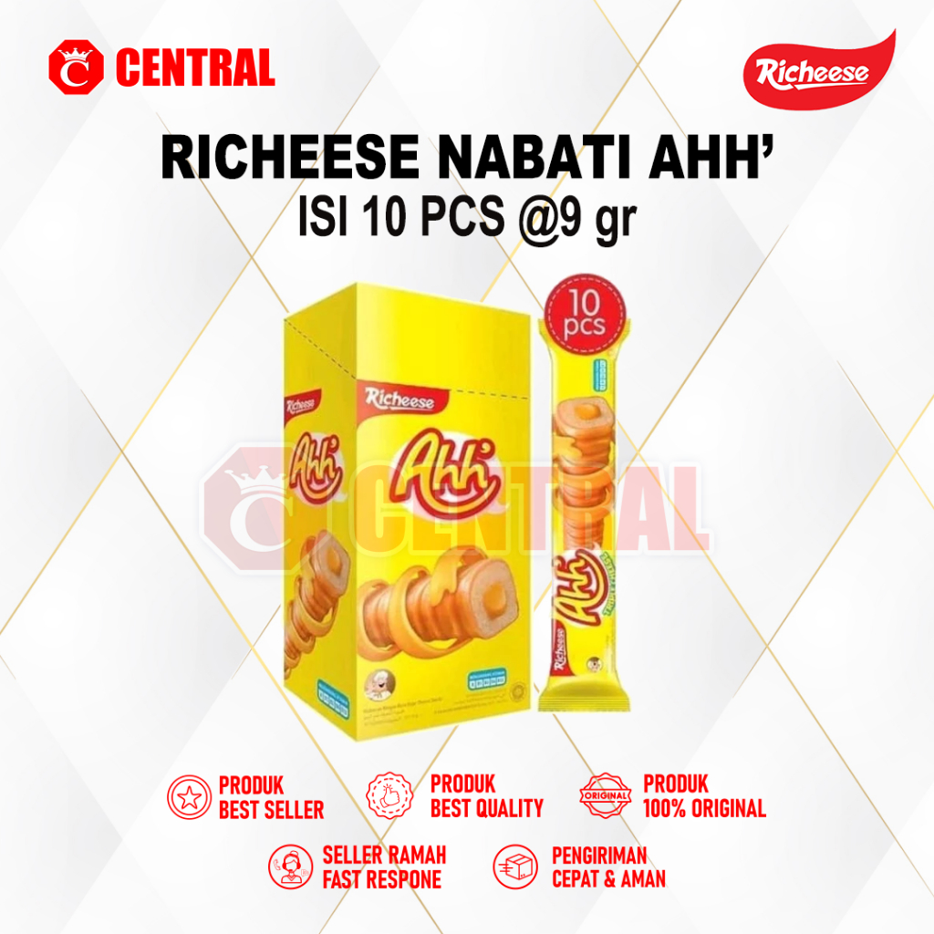 Richeese Nabati Ahh' (10 x 9 gram) Nabati Ahh / Richeese Ahh
